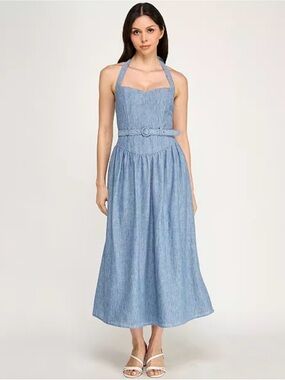 Row A Halter Midi Dress - S NWT